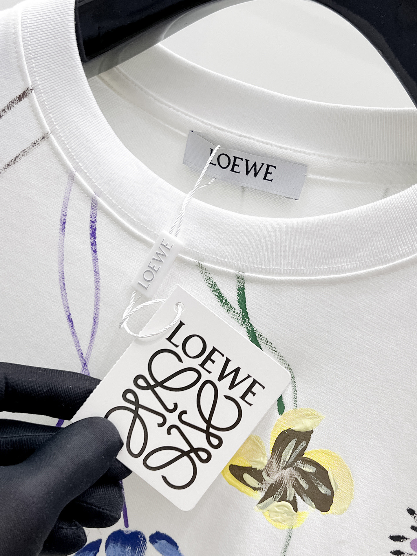 Loewe Basic Clothing Cotton Black S-l-xl