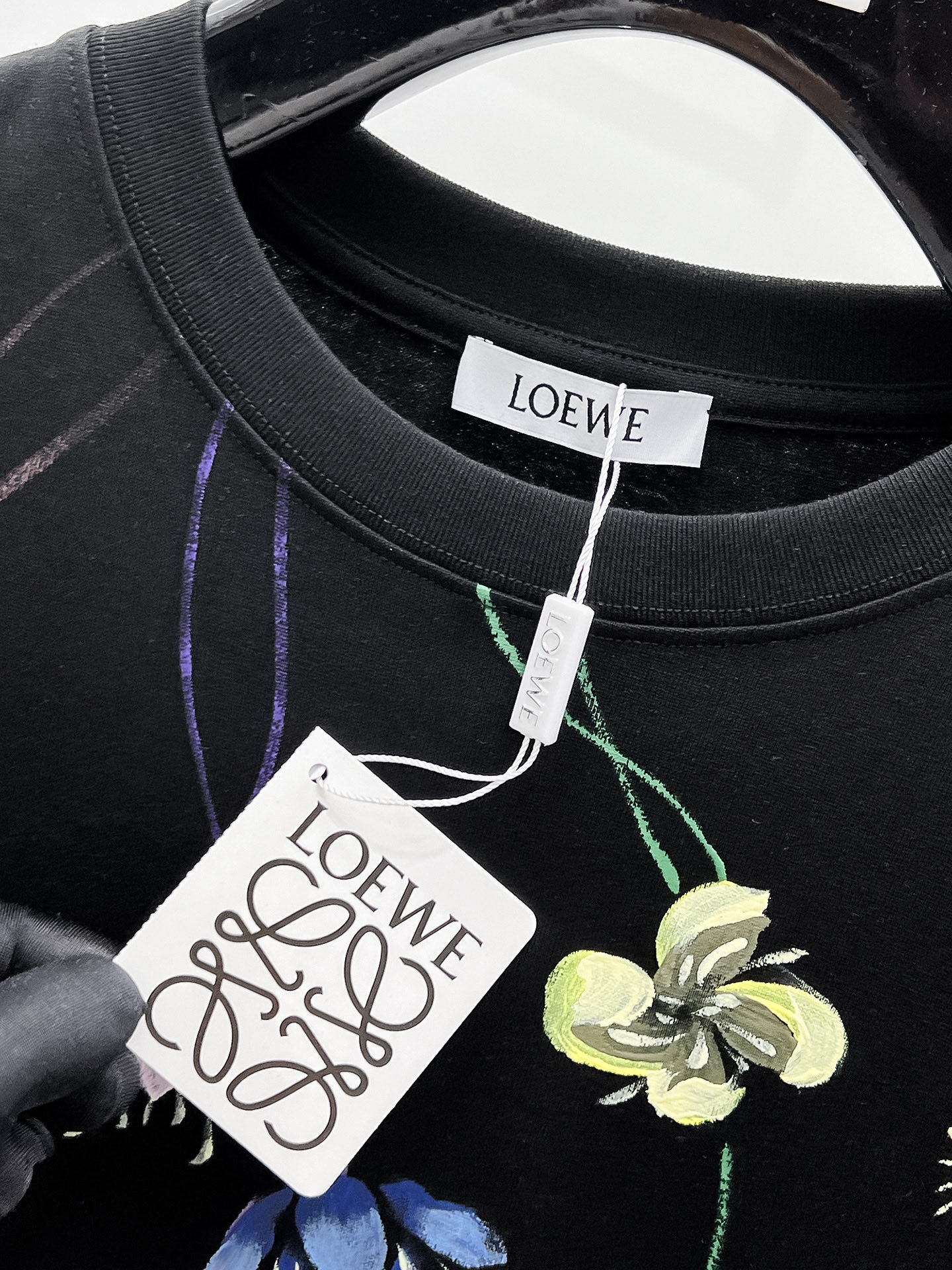 Loewe Basic Clothing Cotton Black S-l-xl
