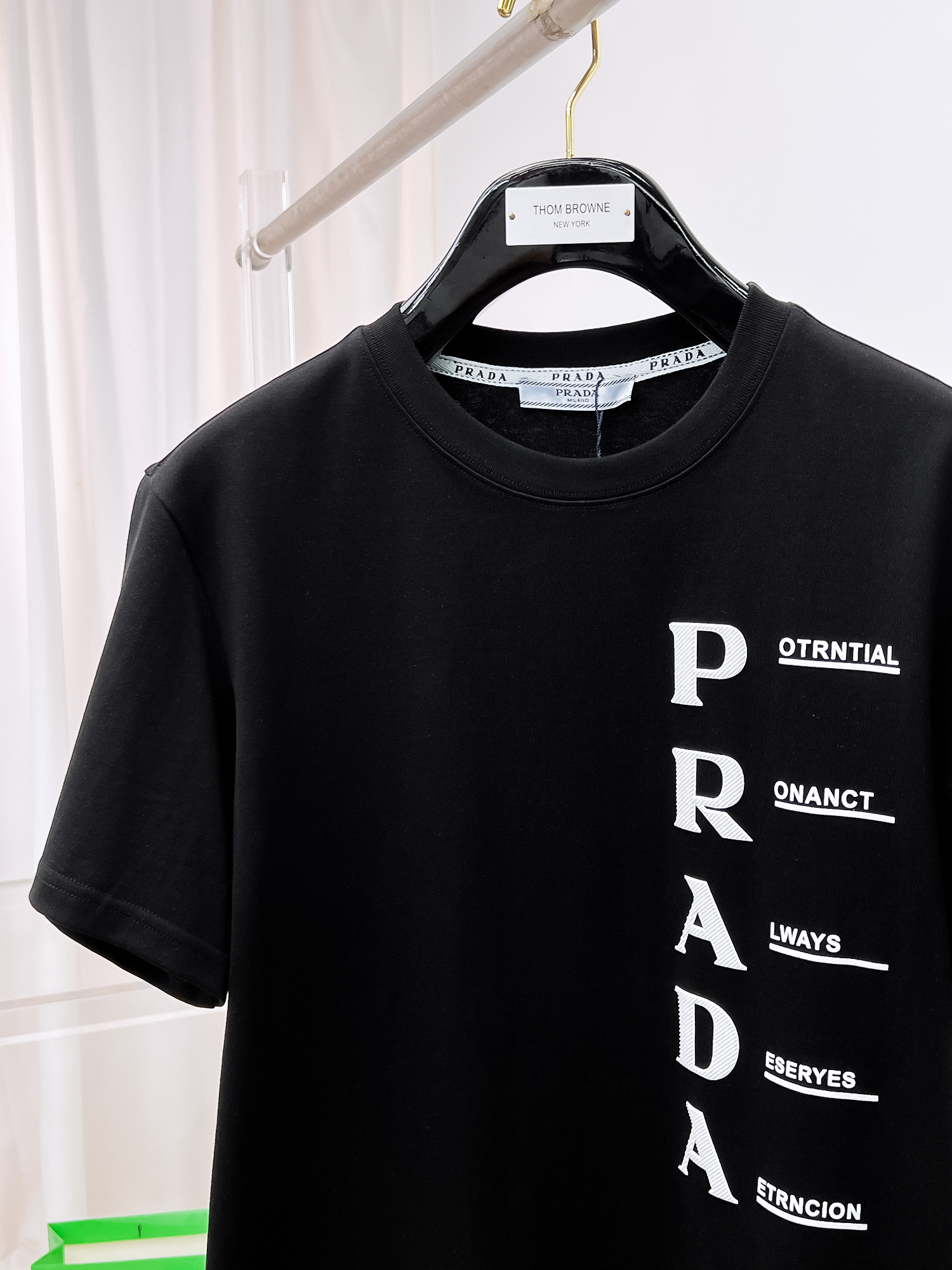 Prada Basic Clothing Cotton Black S-l-xxl-175130