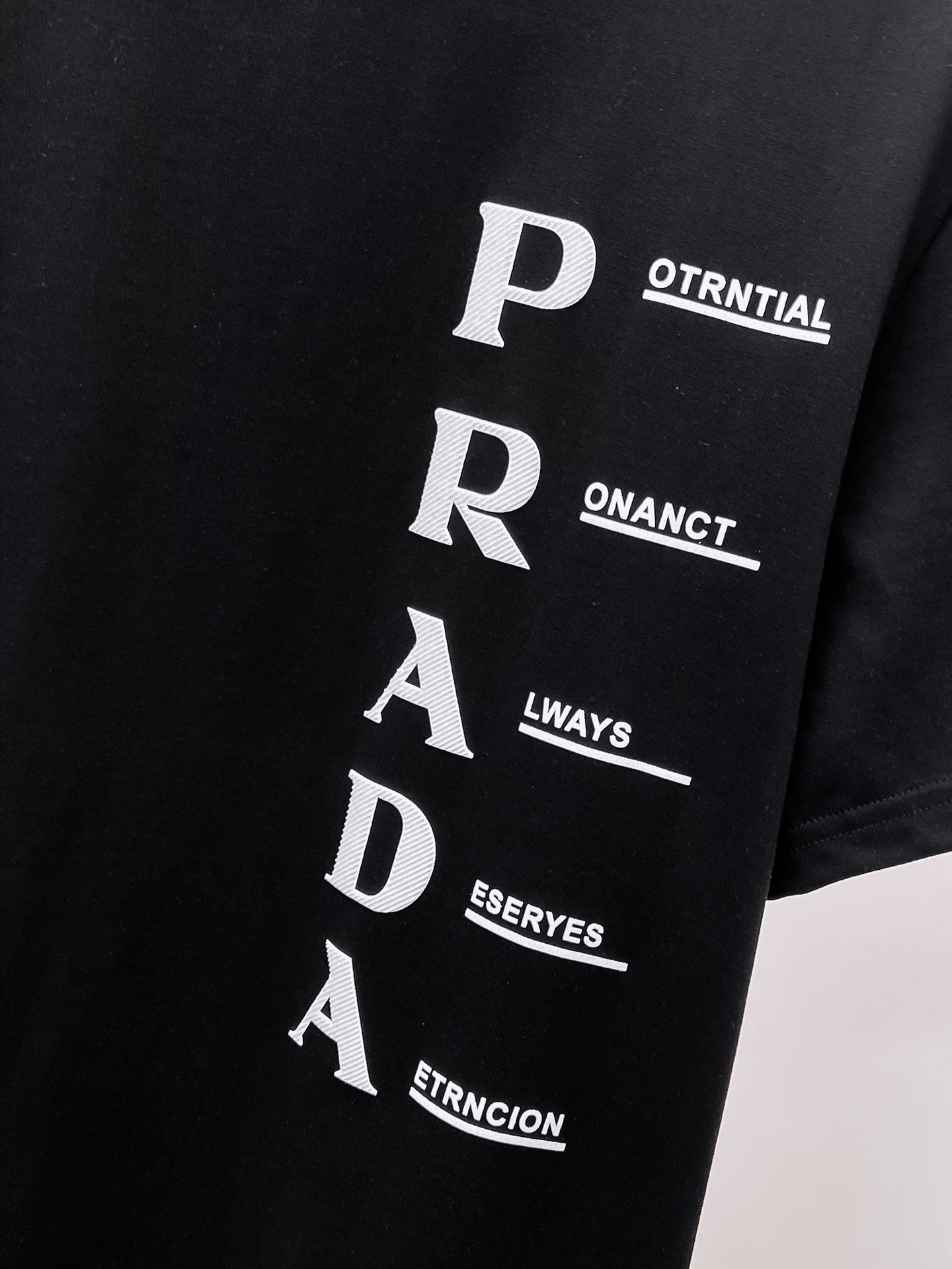 Prada Basic Clothing Cotton Black S-l-xxl-175130
