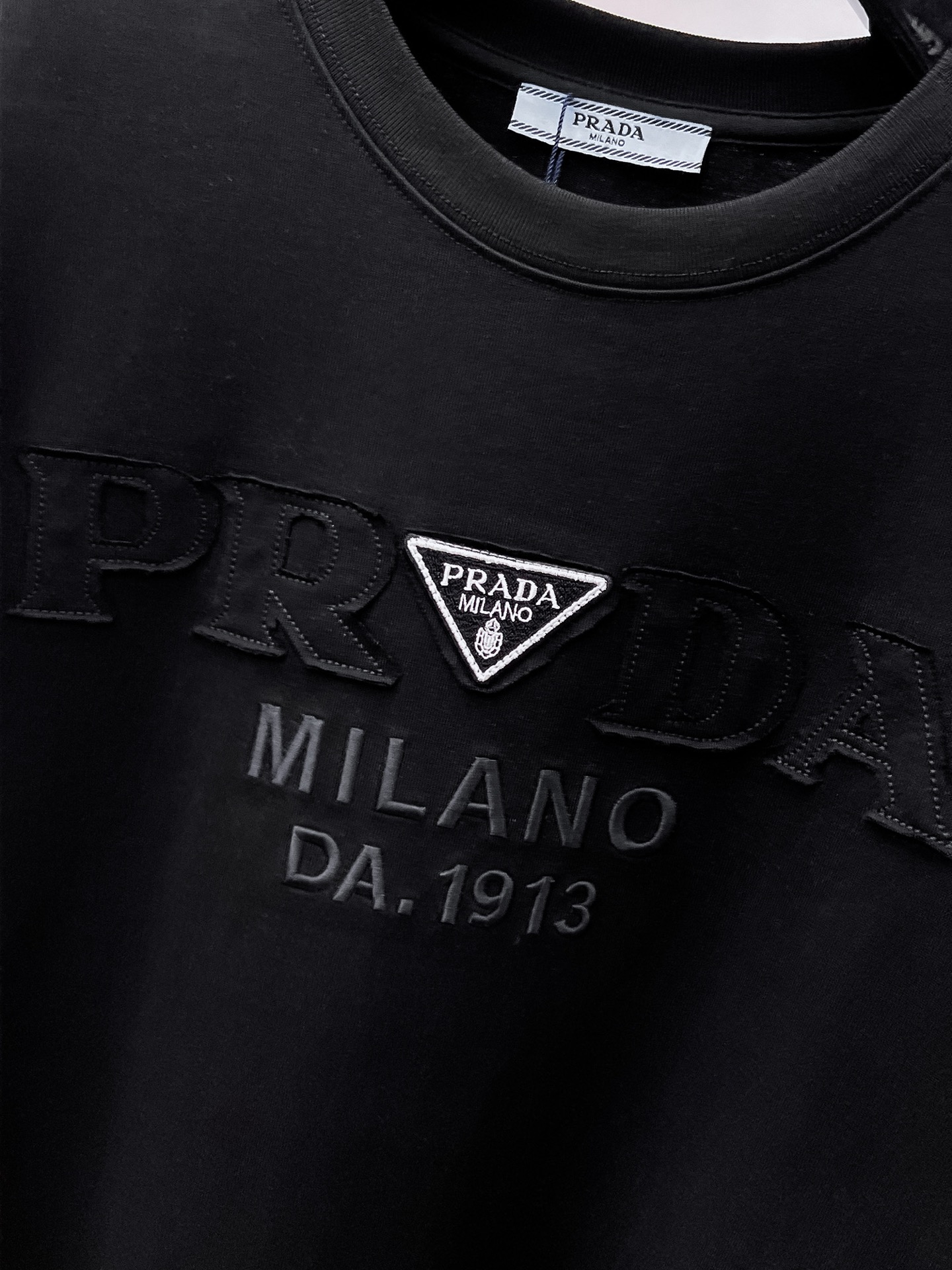 Prada Basic Clothing Cotton Black S-l-xxl-175130