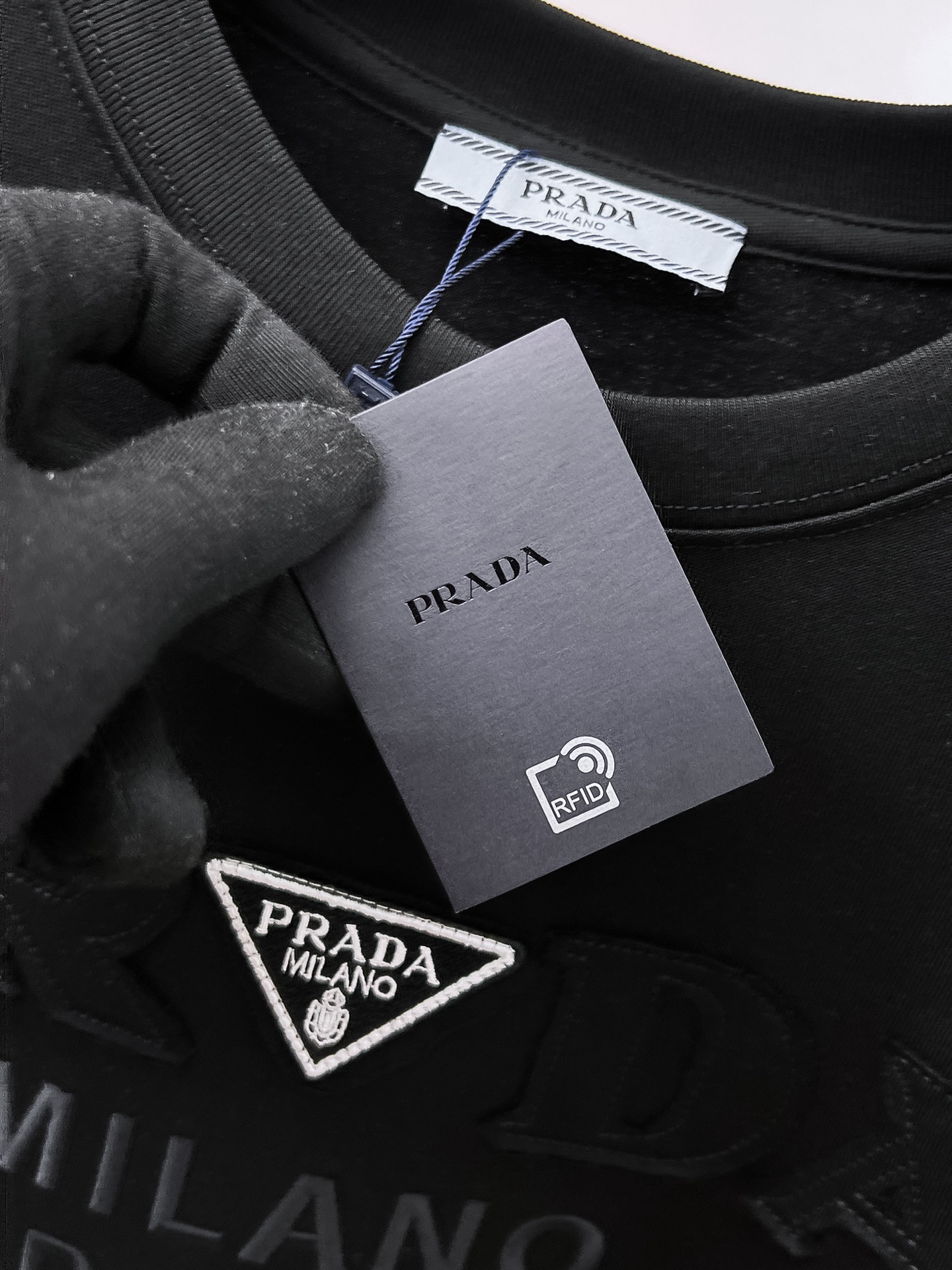 Prada Basic Clothing Cotton Black S-l-xxl-175130
