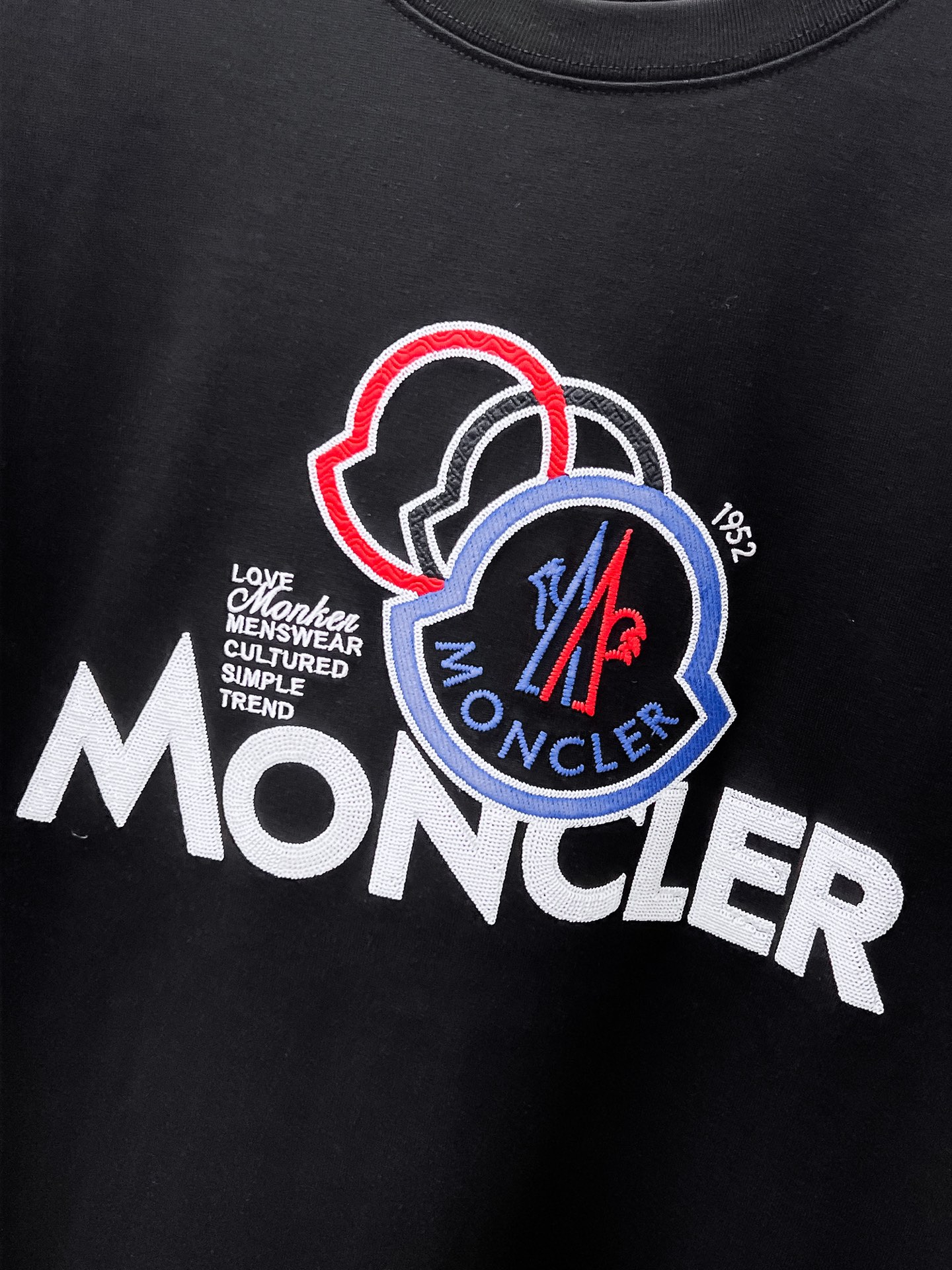 Moncler Basic Clothing Cotton Black S-m-l-xxl-175130