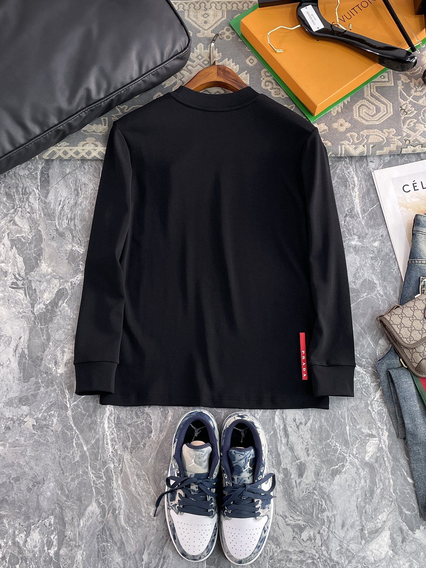 Prada Male Basic Clothing Cotton S-l-xxl