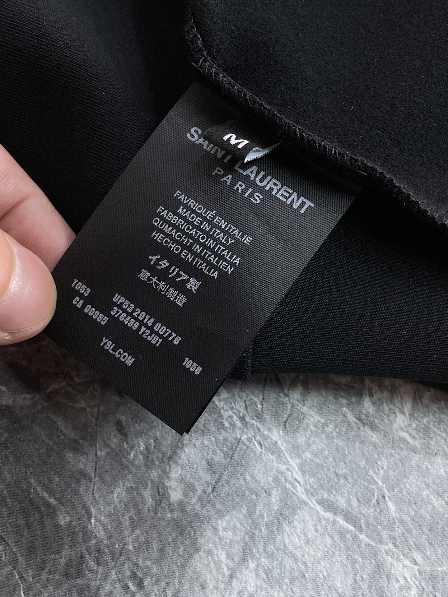 Saint Laurent Male Basic Clothing Cotton S-l-xxl