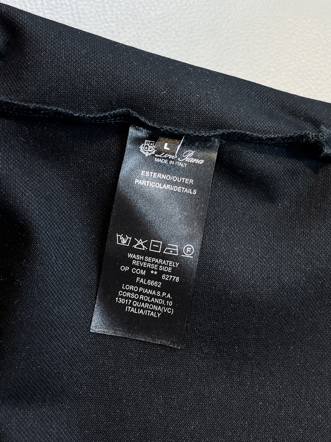 Loro Piana Basic Clothing Black M-l-xl