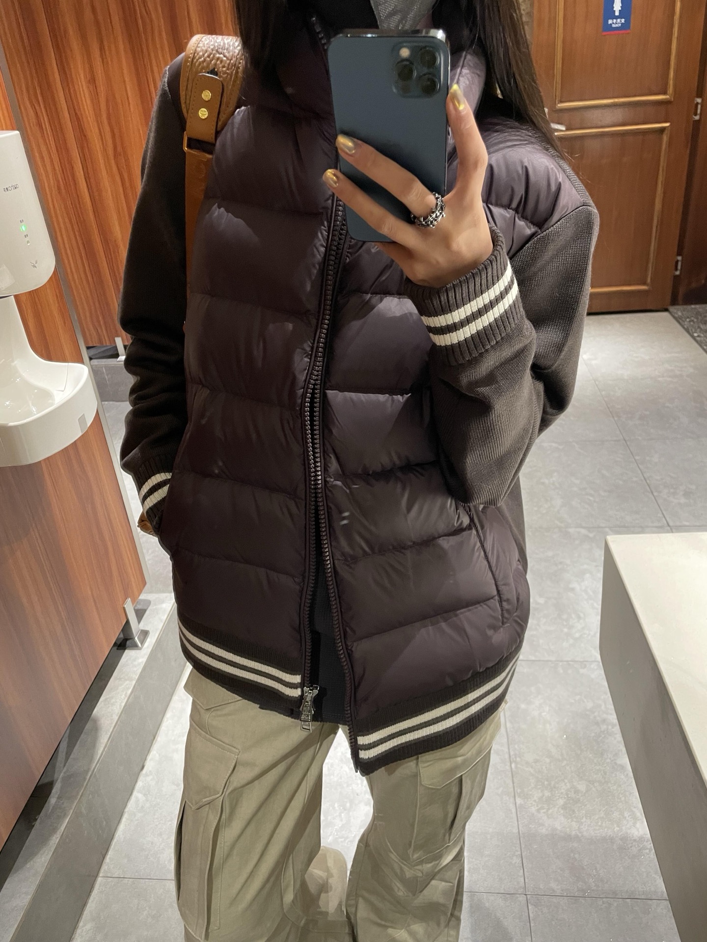 Moncler Down Jacket Black Slim Fit M-l