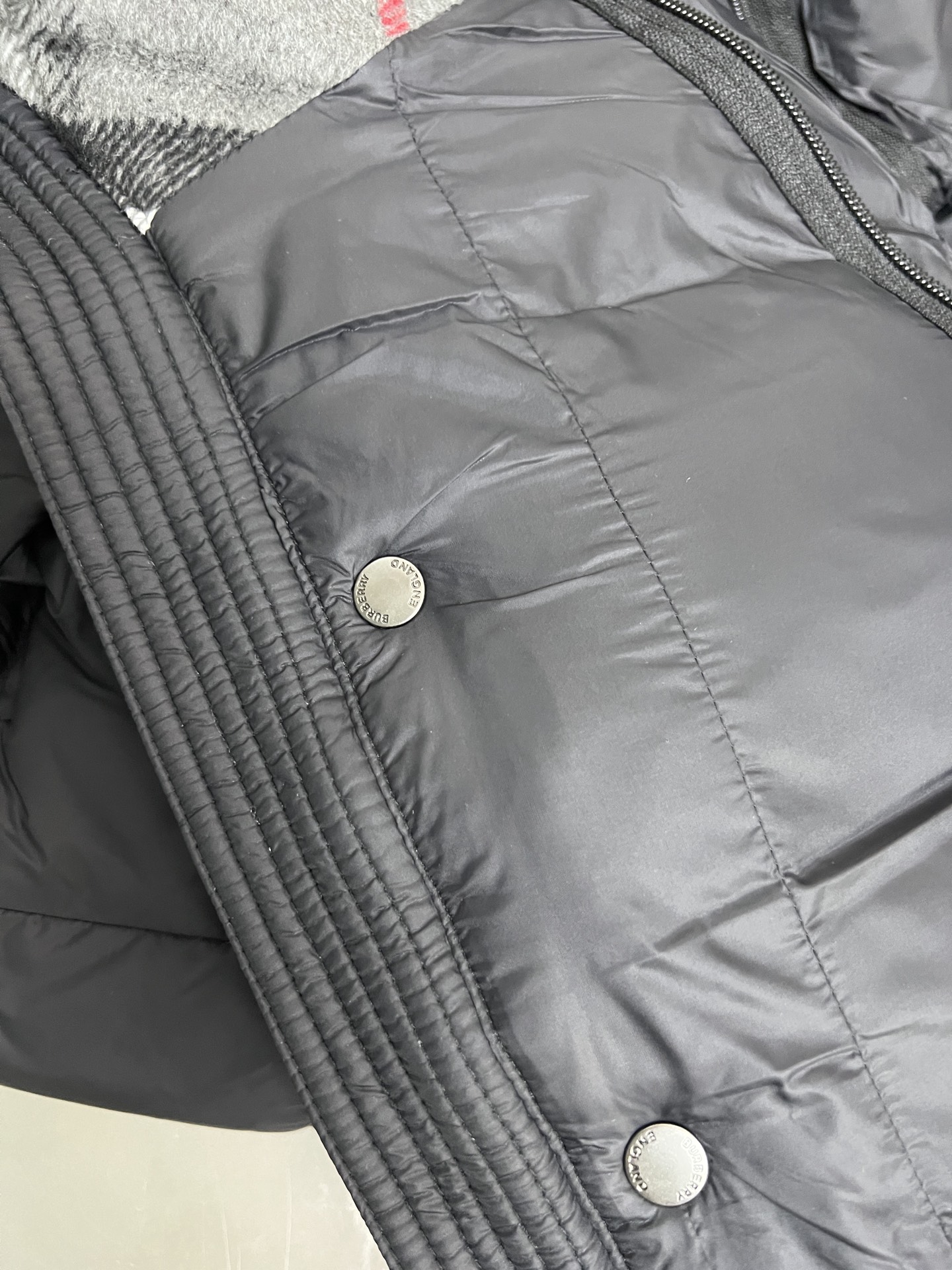 Burberry Couple Down Jacket Black Hooded S-m-l-xl