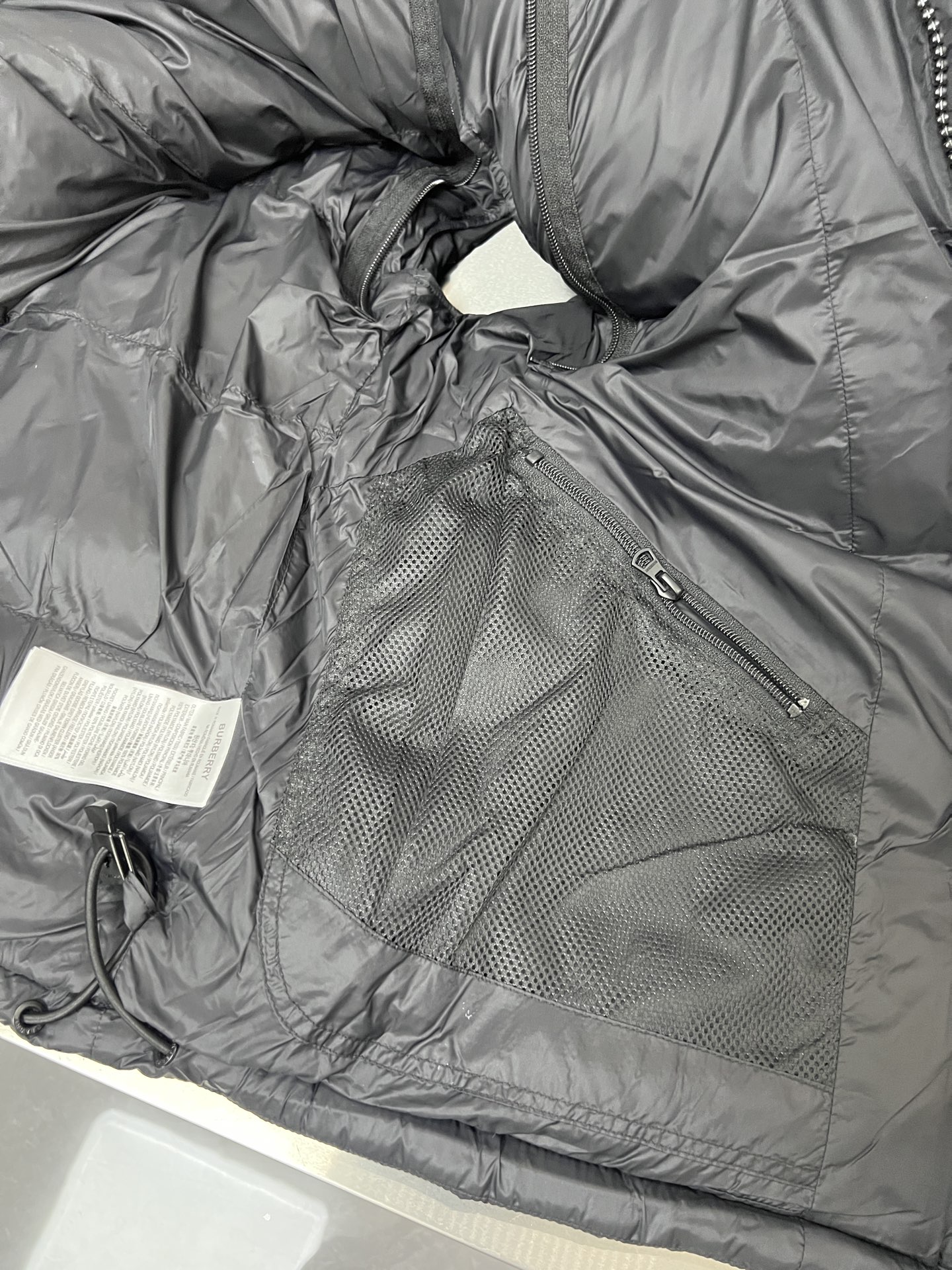 Burberry Couple Down Jacket Black Hooded S-m-l-xl