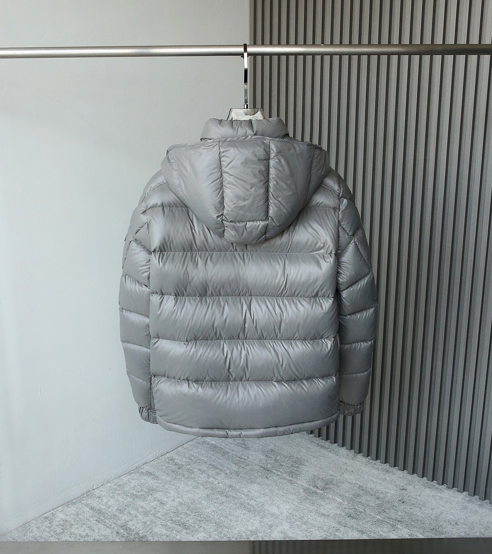 Moncler Couple Down Jacket Black Hooded M-l