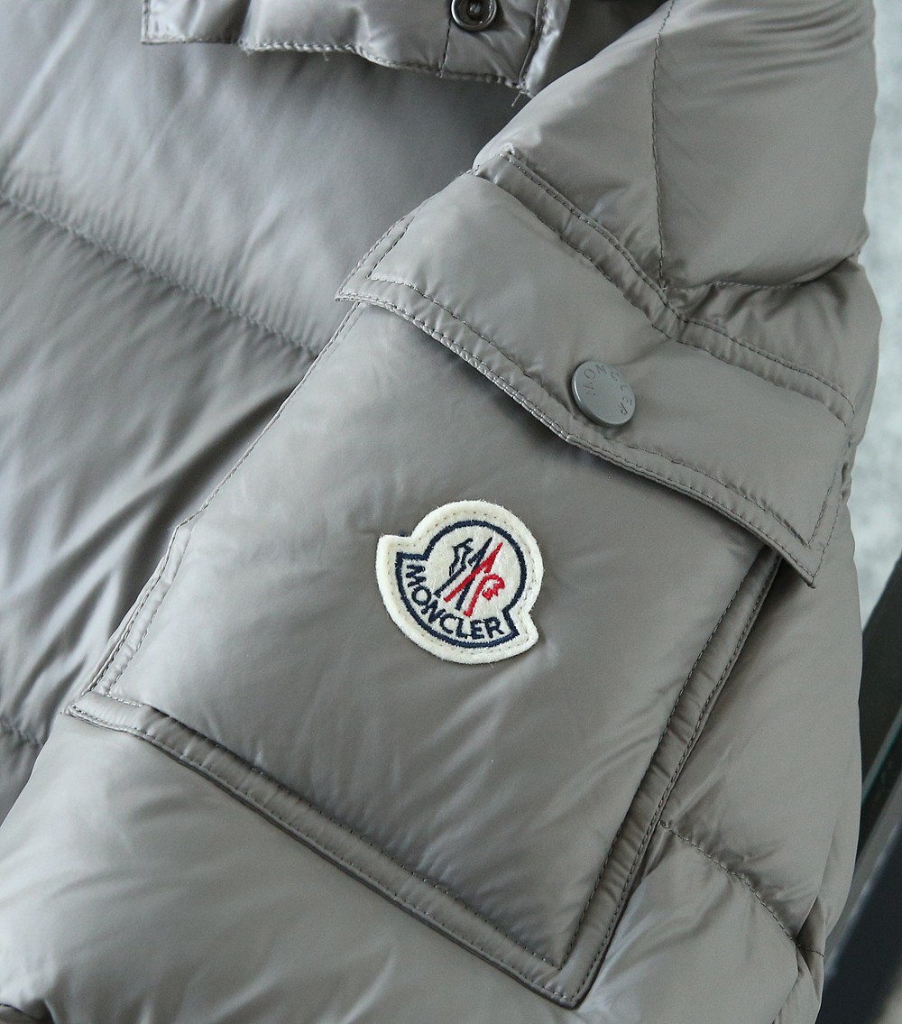 Moncler Couple Down Jacket Black Hooded M-l