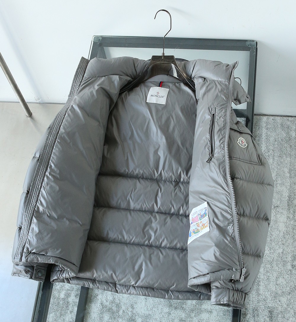 Moncler Couple Down Jacket Black Hooded M-l