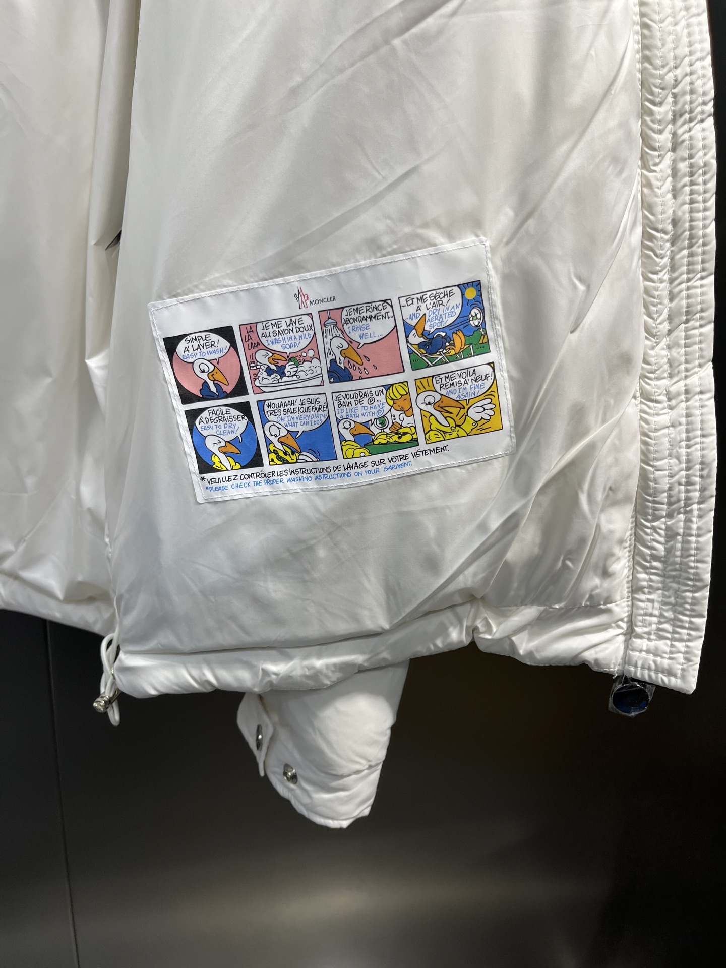 Moncler Couple Down Jacket White Duck Down S-m-l