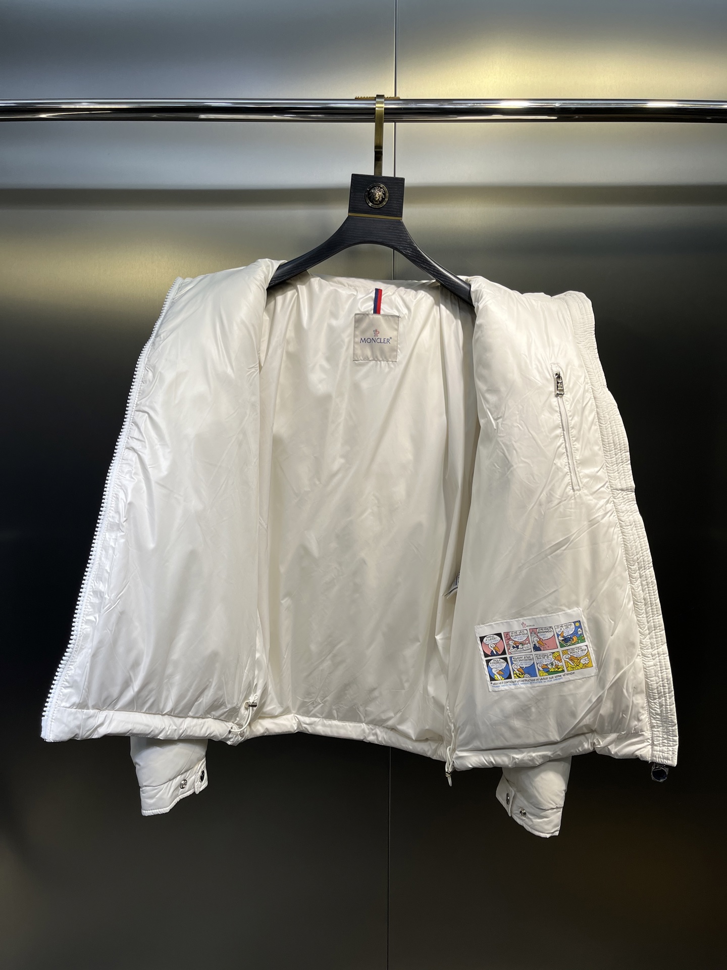 Moncler Couple Down Jacket White Duck Down S-m-l