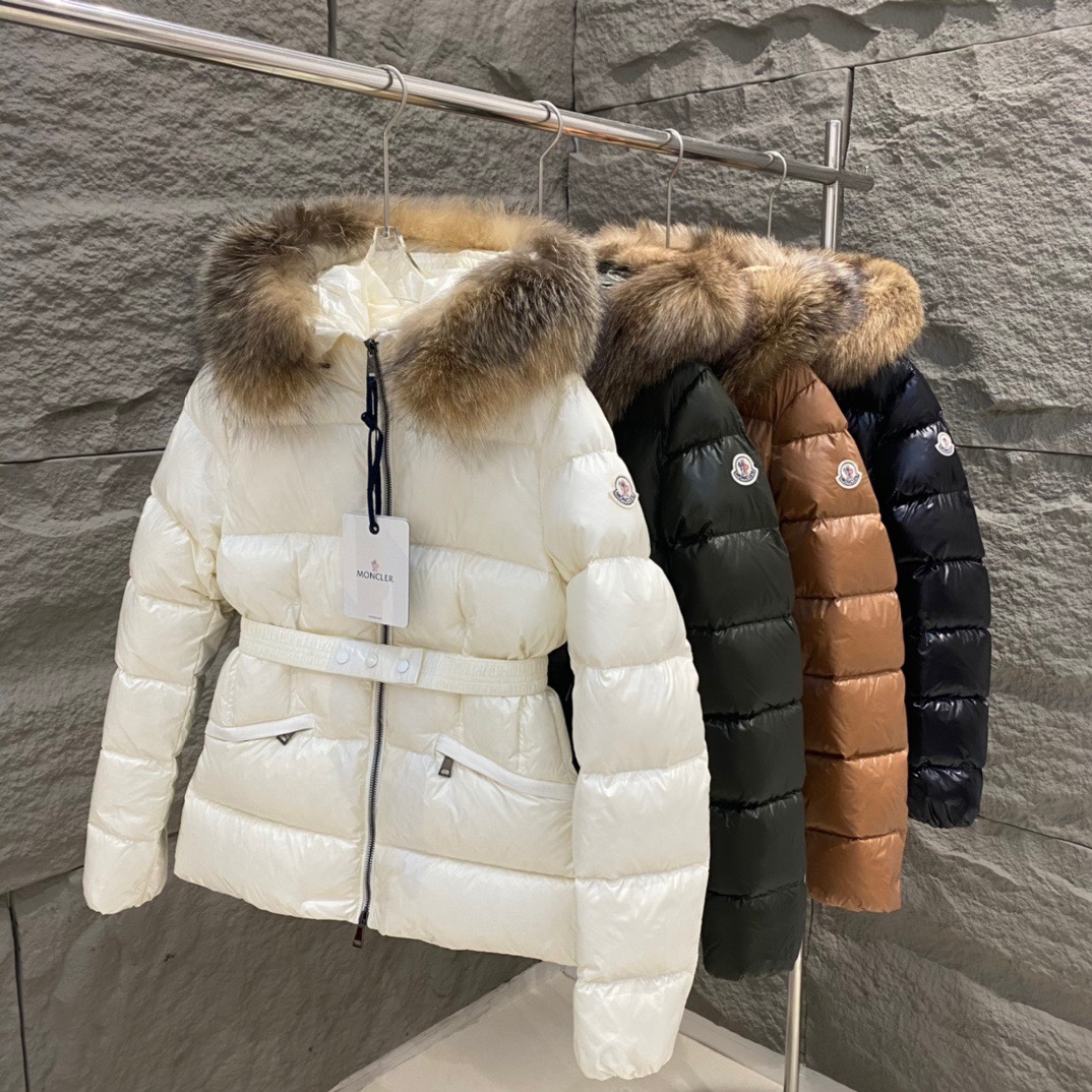 Moncler Female Down Jacket Black Hooded S-m-l