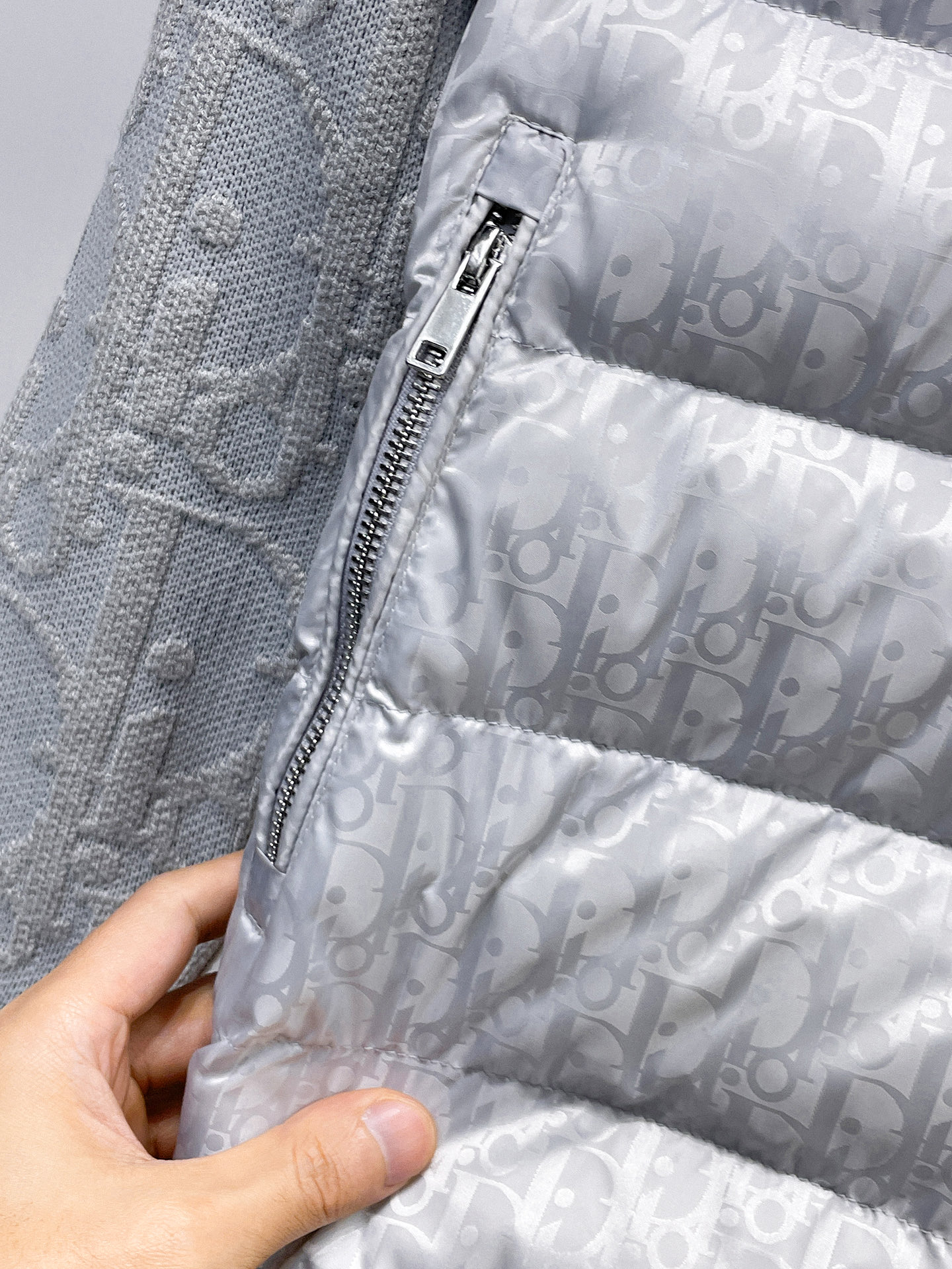 Dior Down Jacket Knitted Black M-xl