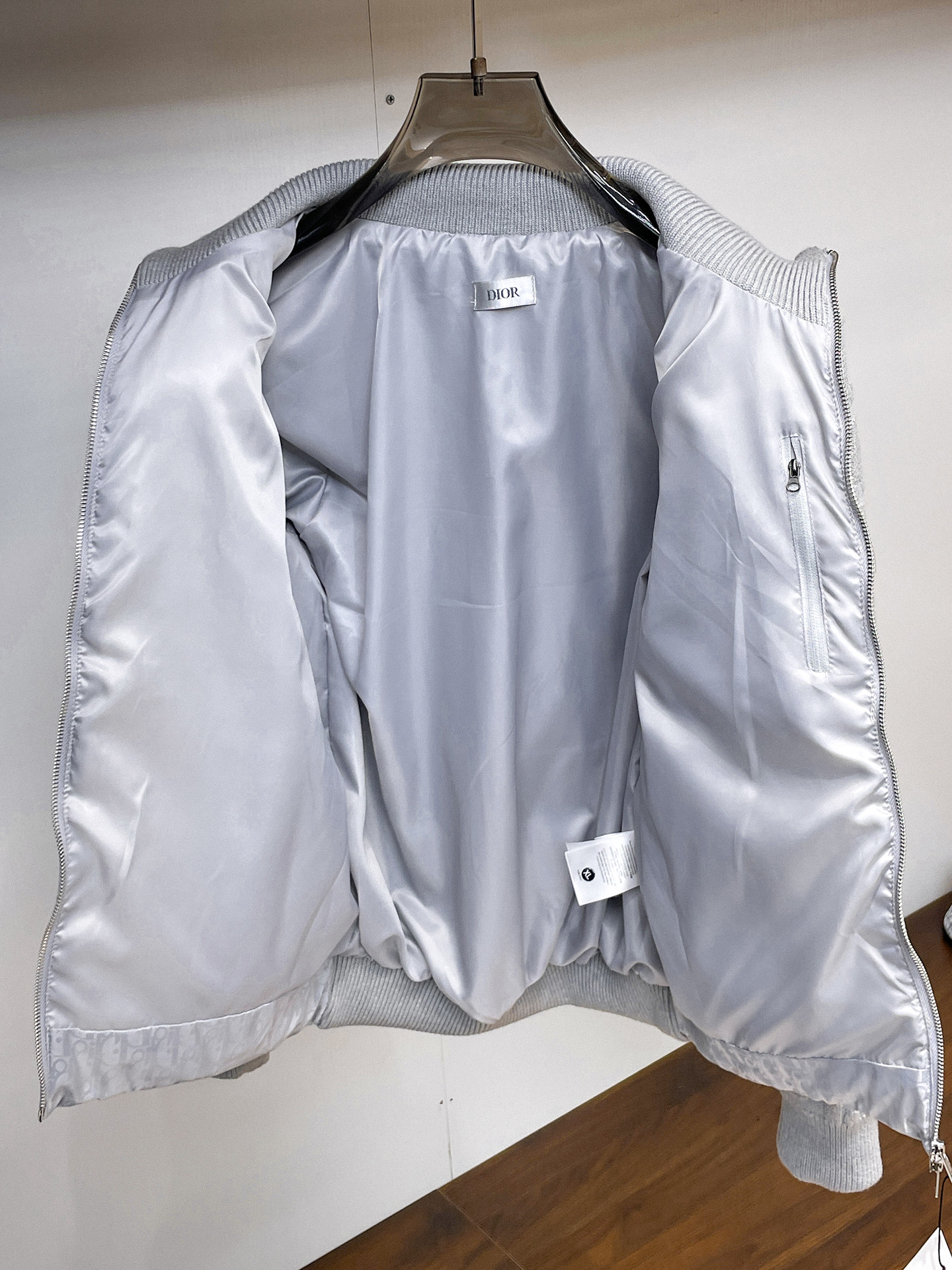Dior Down Jacket Knitted Black M-xl