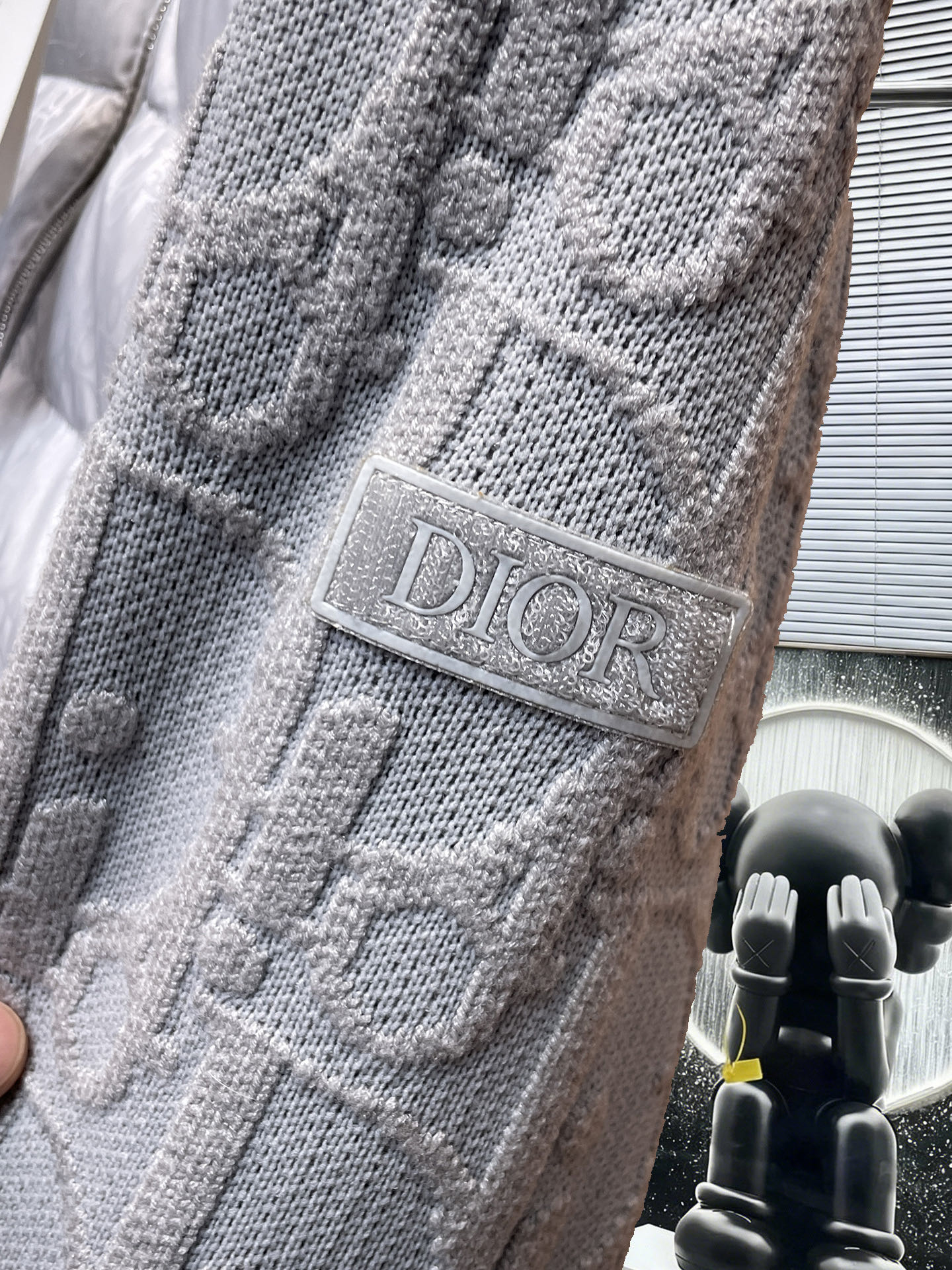 Dior Down Jacket Knitted Black M-xl