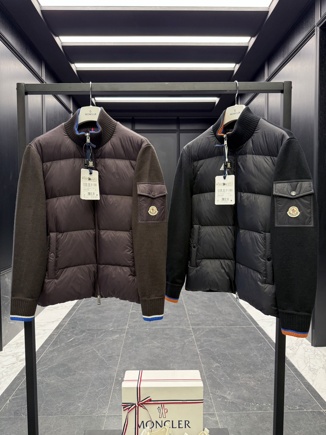 Moncler Male Basic Clothing Wool Black M-l-xl