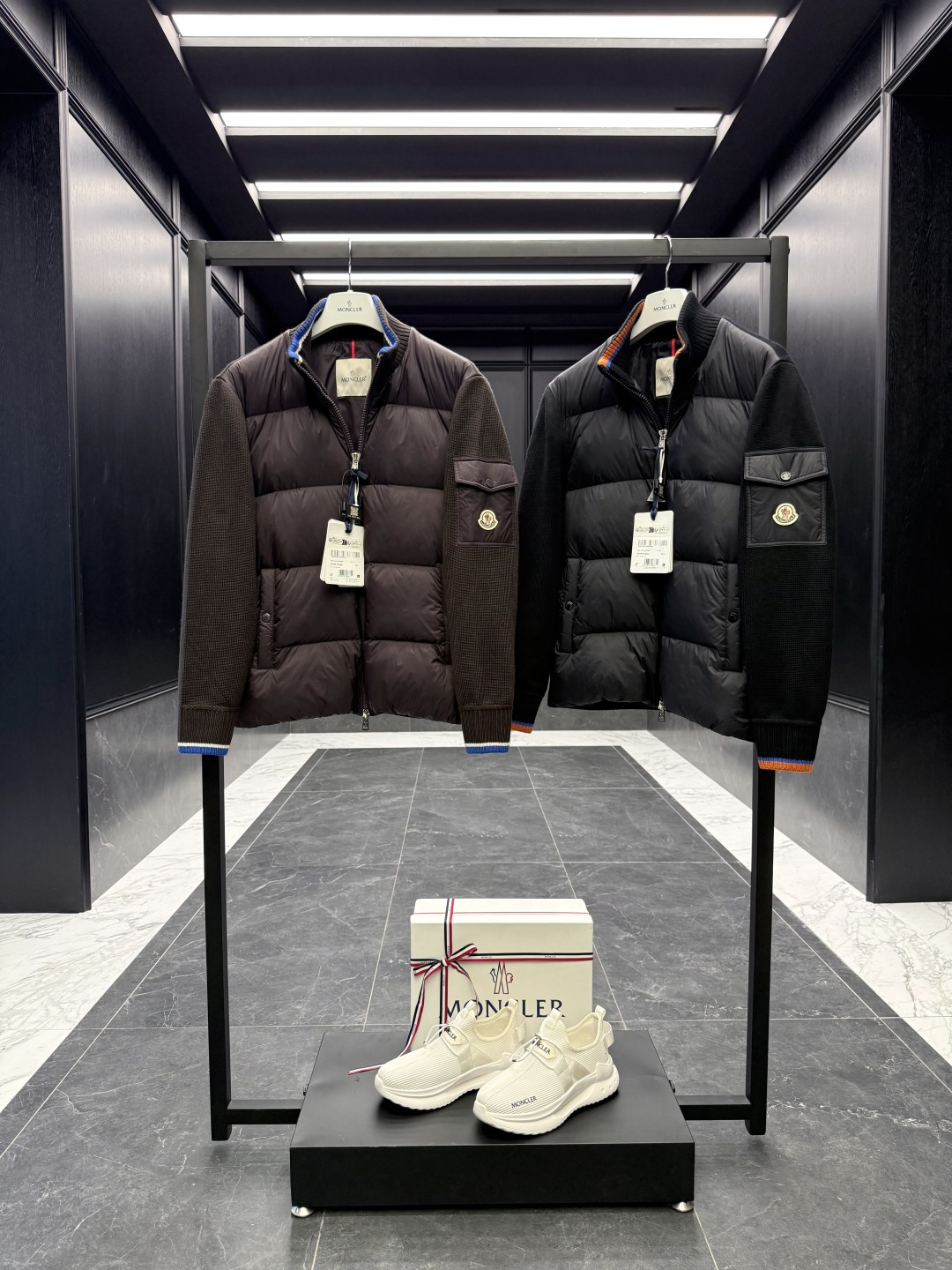 Moncler Male Basic Clothing Wool Black M-l-xl