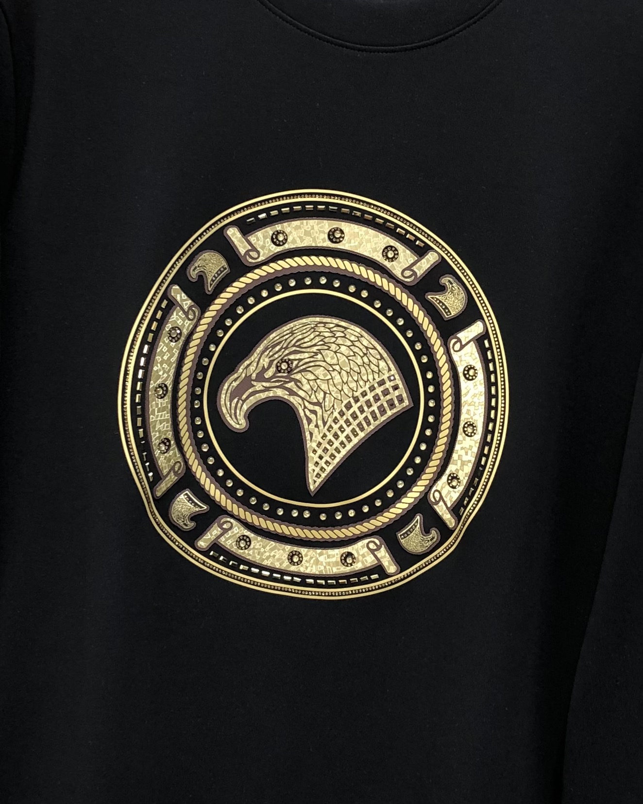 Stefano Ricci Male Hoodie Cotton Black M-l-xl