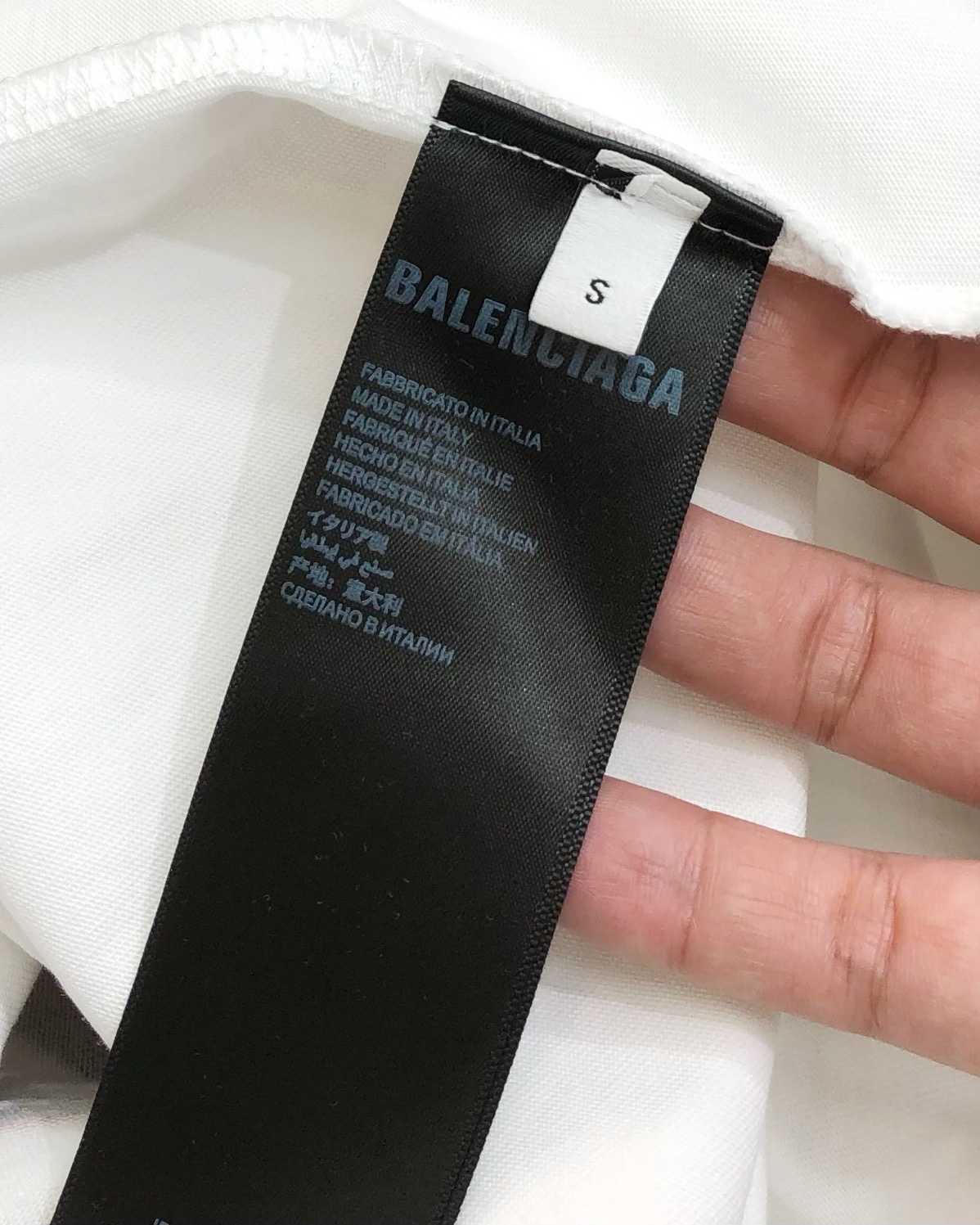 Balenciaga Male Basic Clothing Cotton Black Xs-l-xl