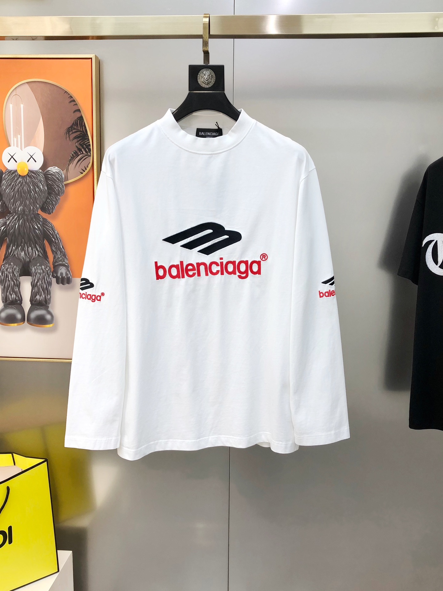 Balenciaga Male Basic Clothing Cotton Black Xs-l-xl