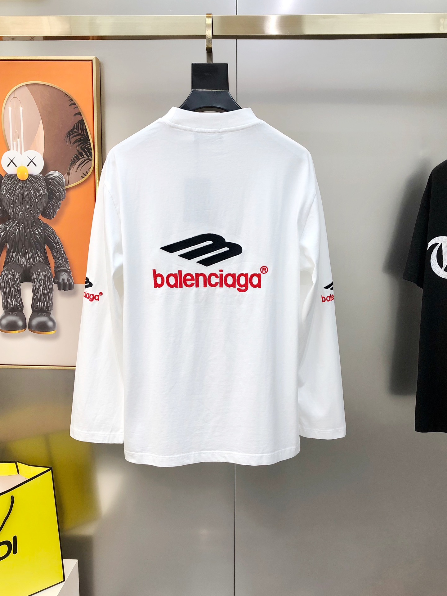 Balenciaga Male Basic Clothing Cotton Black Xs-l-xl