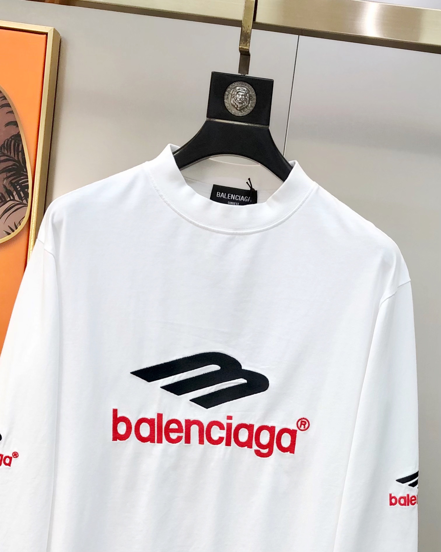 Balenciaga Male Basic Clothing Cotton Black Xs-l-xl