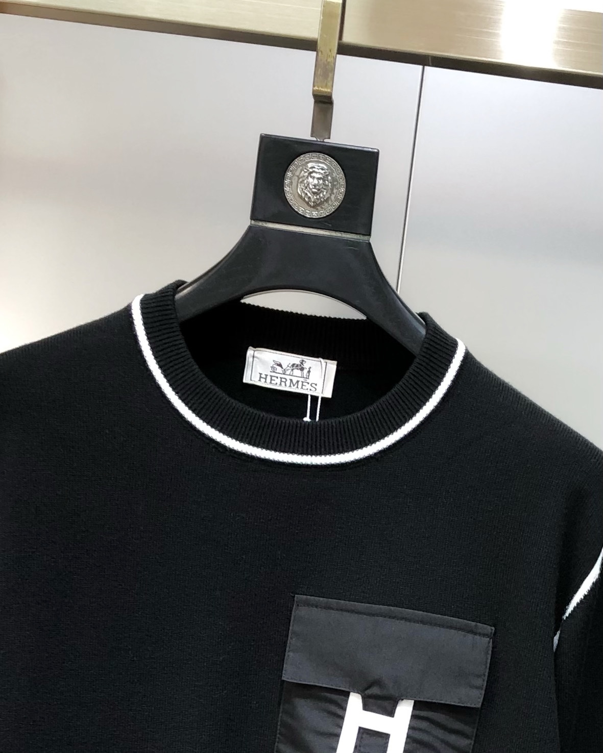 Hermès Male Basic Clothing Wool Black S-m-xl