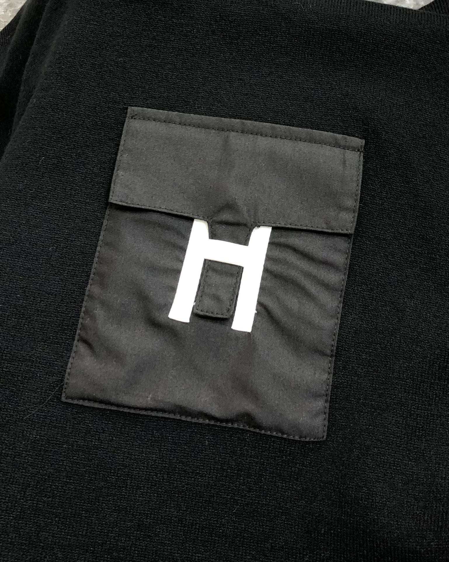 Hermès Male Basic Clothing Wool Black S-m-xl