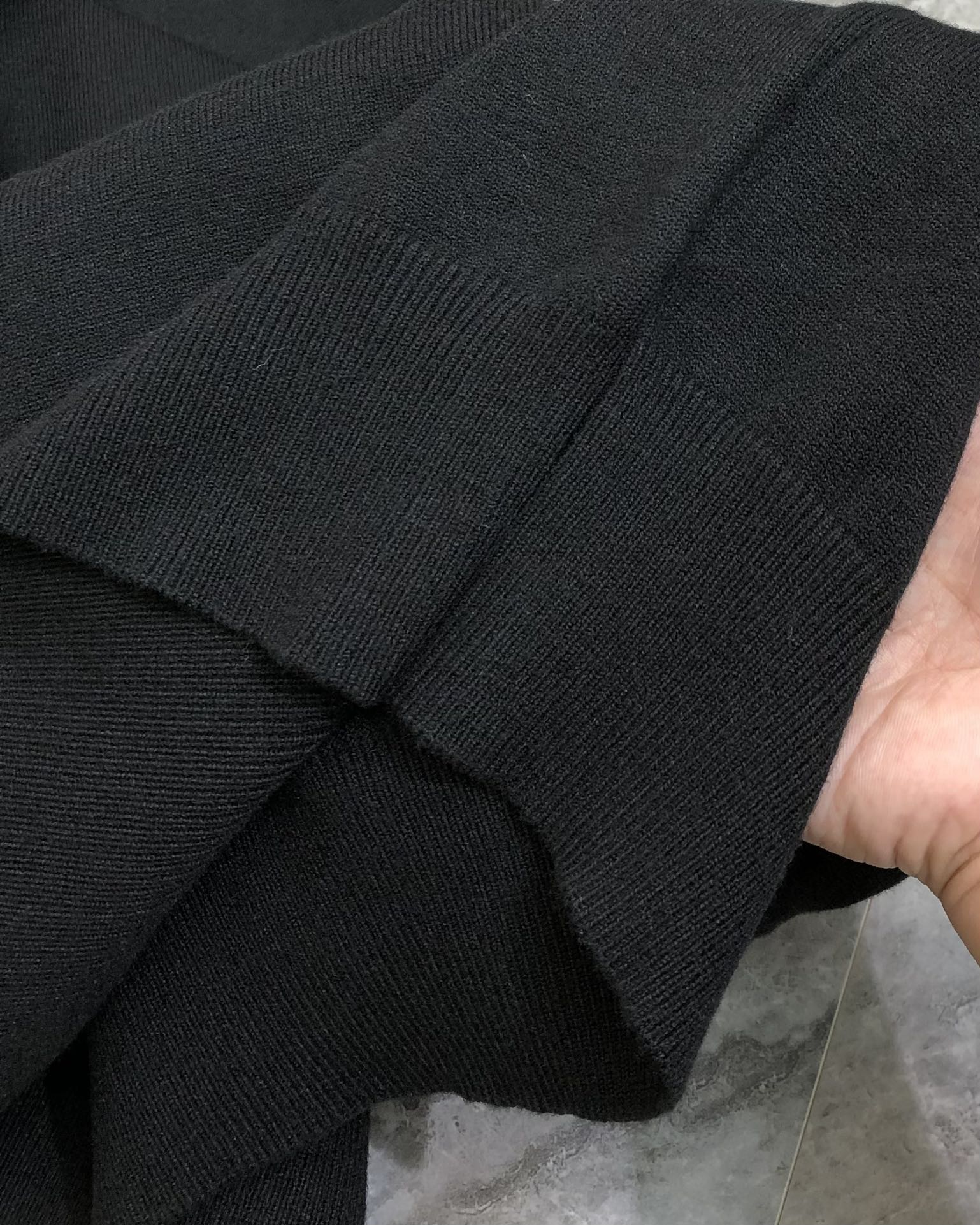 Hermès Male Basic Clothing Wool Black S-m-xl