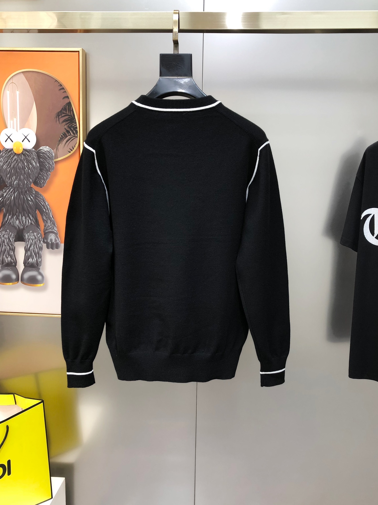 Hermès Male Basic Clothing Wool Black S-m-xl