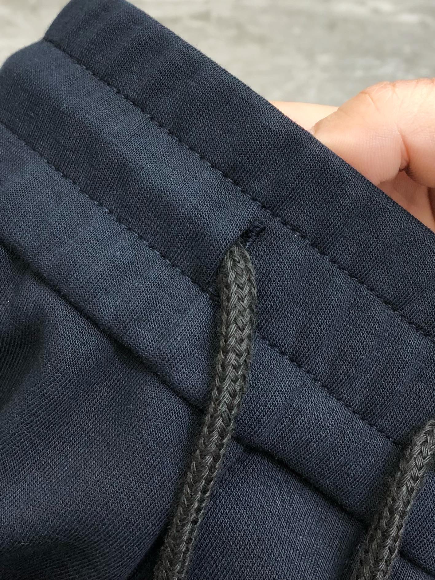 Balenciaga Male Sports Pants Cotton Blue Fleece Lined M-l-xl