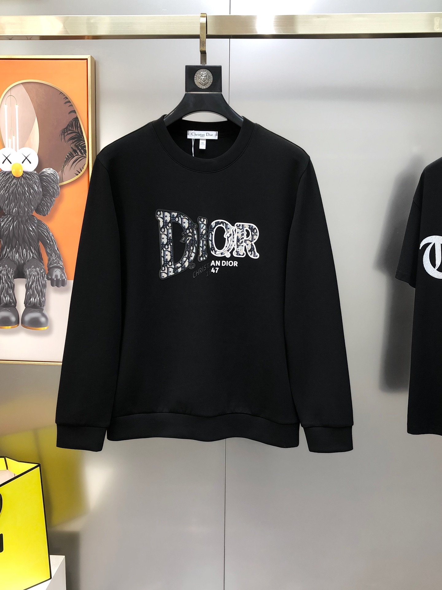 Dior Male Hoodie Cotton Black M-l-xl