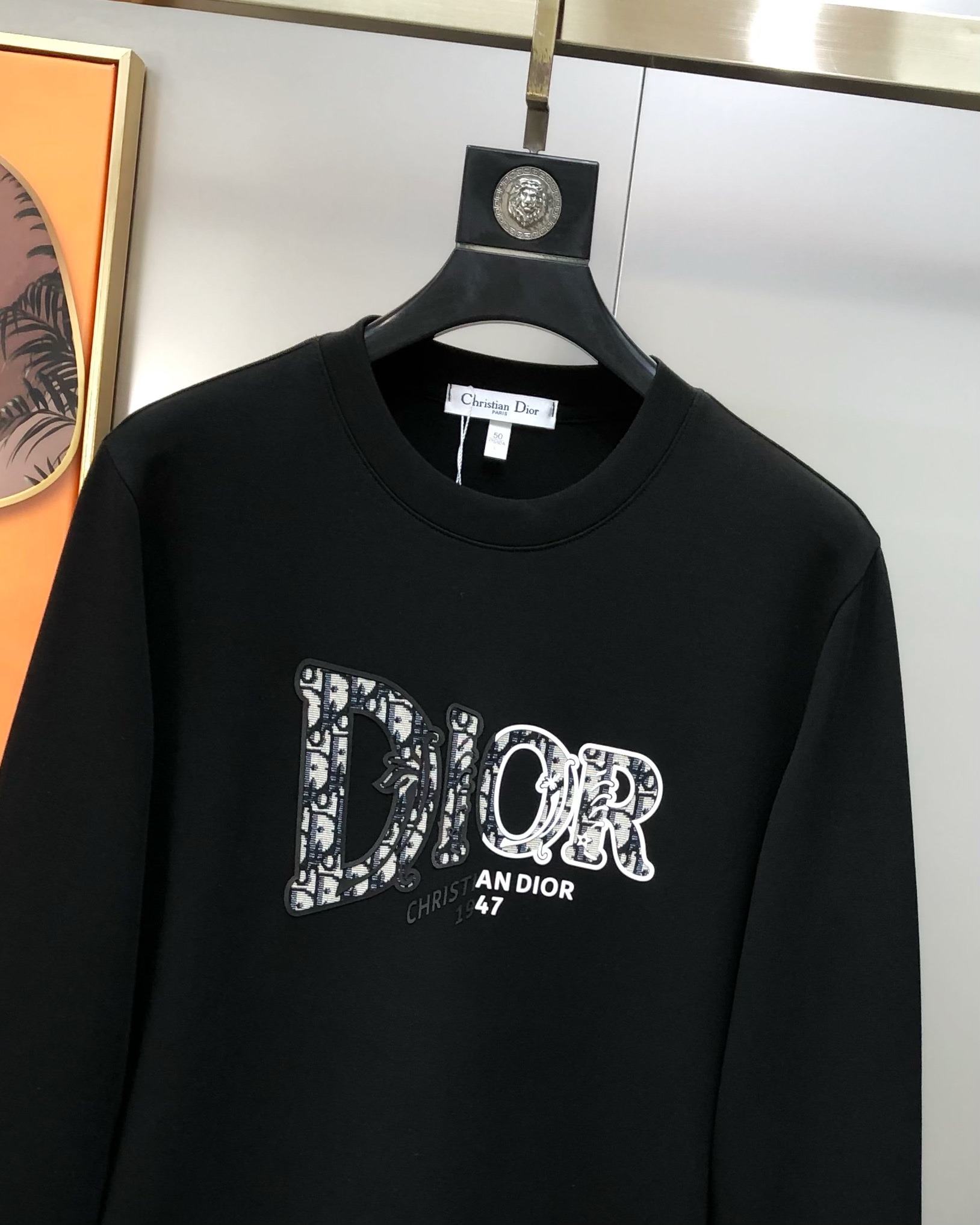 Dior Male Hoodie Cotton Black M-l-xl