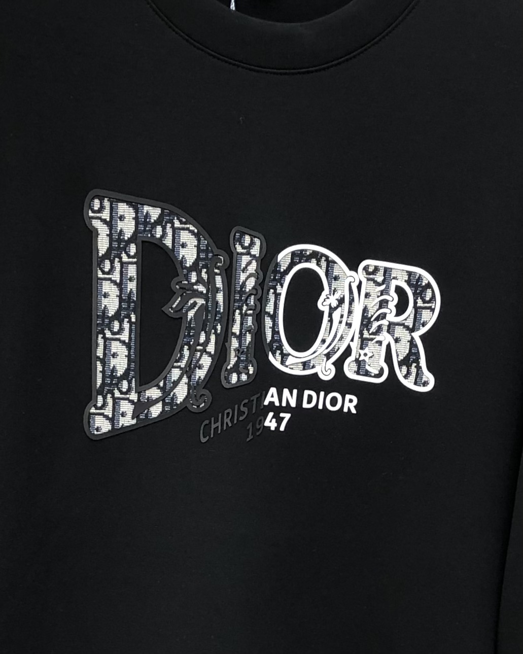 Dior Male Hoodie Cotton Black M-l-xl