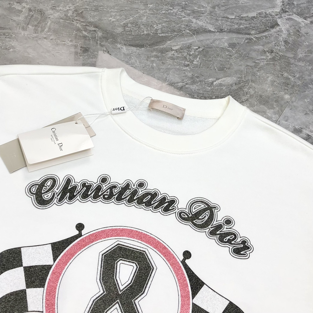 Dior Male Hoodie Cotton Black Loose Fit S-m-l-xl