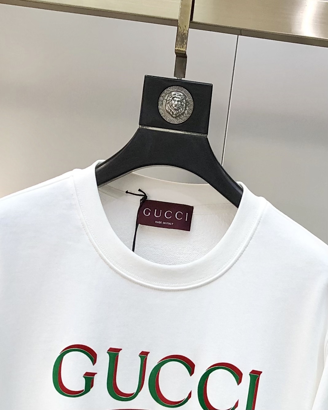Gucci Male Hoodie Cotton Black Loose Fit S-m-l-xl
