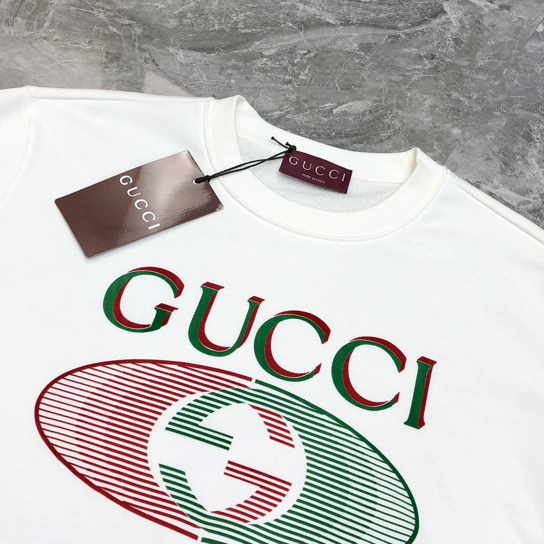 Gucci Male Hoodie Cotton Black Loose Fit S-m-l-xl