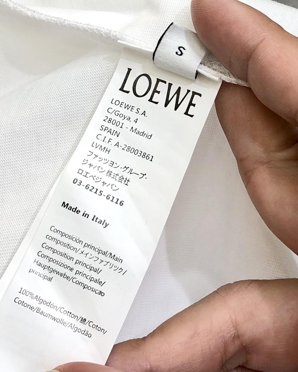 Loewe Male Basic Clothing Cotton Black Xs-l-xl