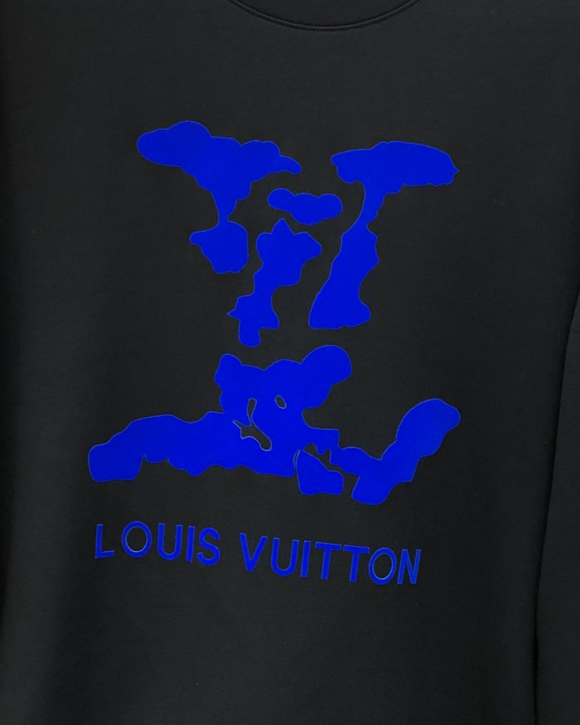 Louis Vuitton Male Hoodie Cotton Black M-l-xl