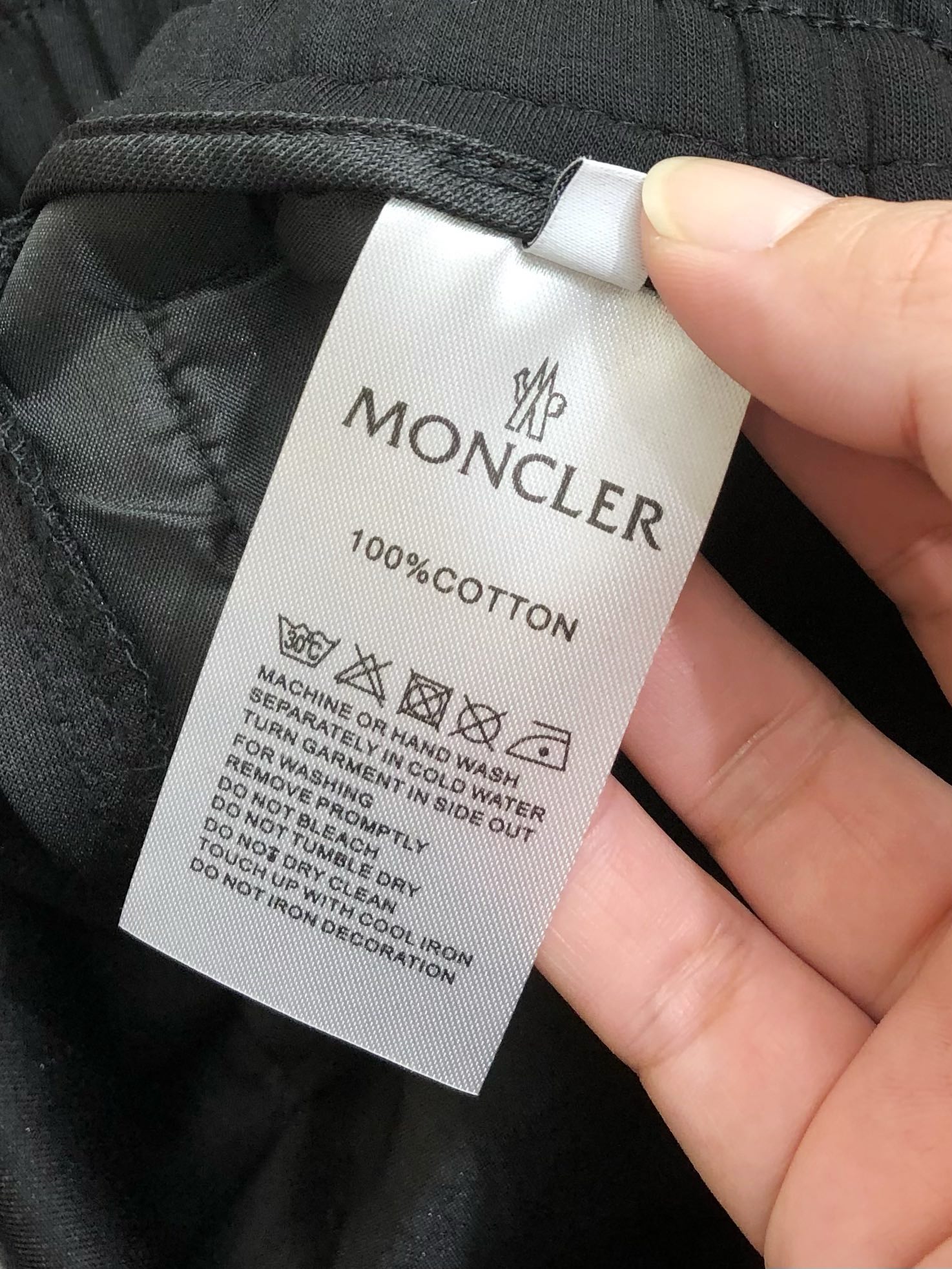 Moncler Male Basic Clothing Cotton Black M-l-xl