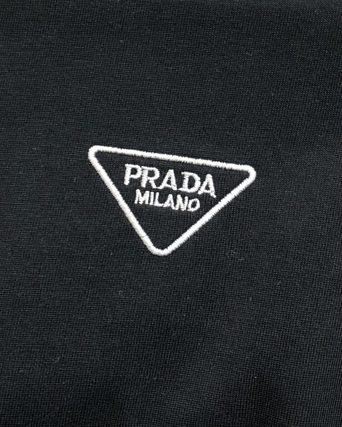 Prada Male Basic Clothing Cotton Black Xs-l-xl