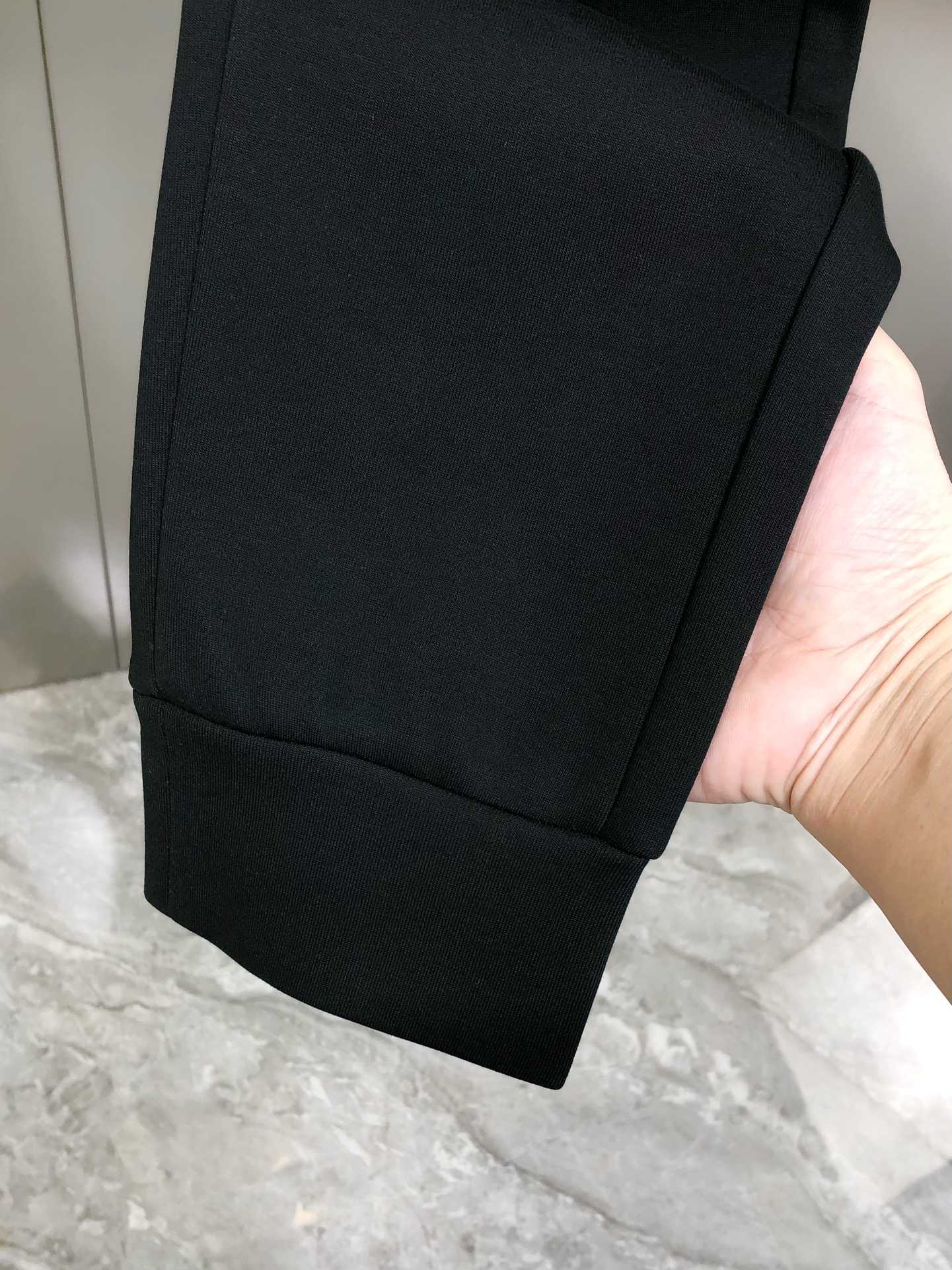 Prada Male Sports Pants Cotton Black Fleece Lined M-l-xl