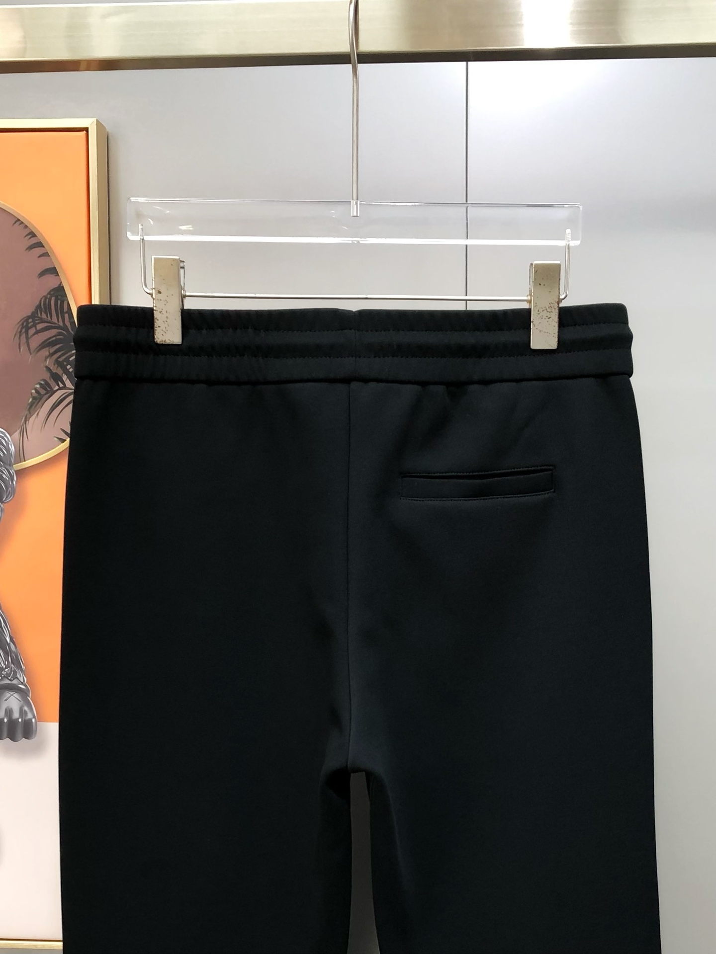 Prada Male Sports Pants Cotton Black Fleece Lined M-l-xl