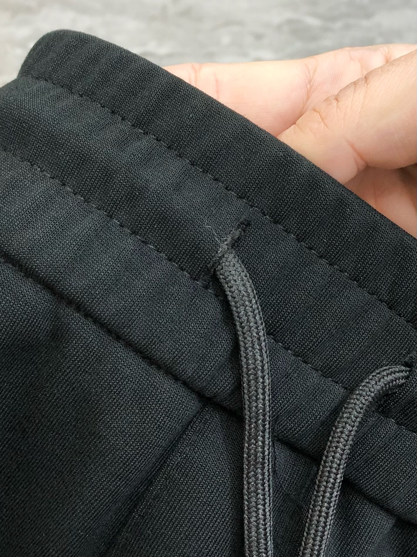 Prada Male Sports Pants Cotton Black Fleece Lined M-l-xl