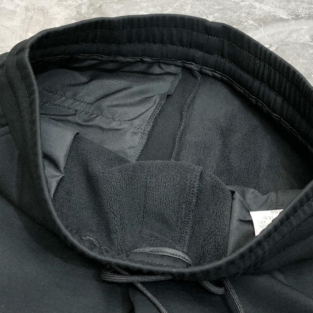 Prada Male Sports Pants Cotton Black Fleece Lined M-l-xl