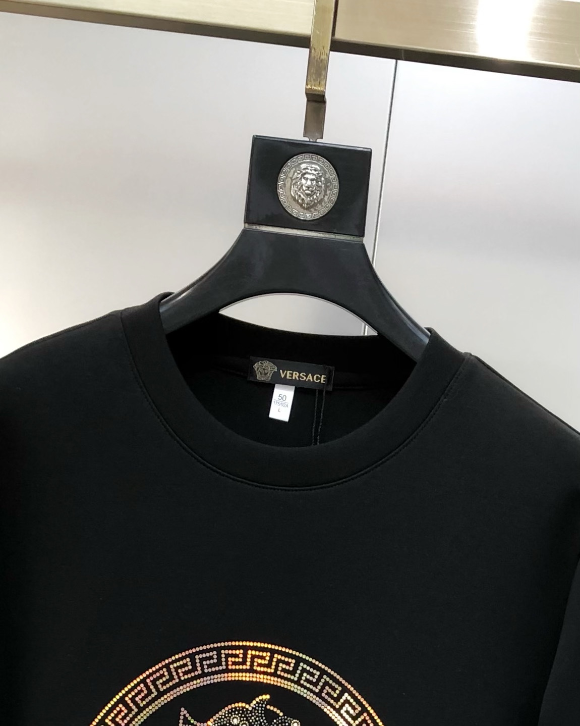 Versace Male Hoodie Cotton Black S-m-l-xl