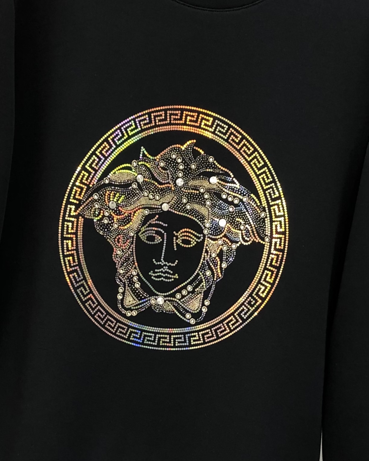 Versace Male Hoodie Cotton Black S-m-l-xl